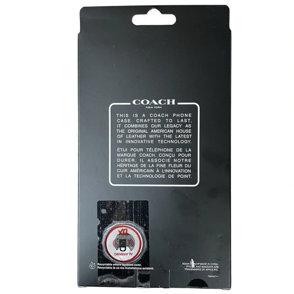 COACH iPhone 15 Pro Max Cellphone Case NEW
